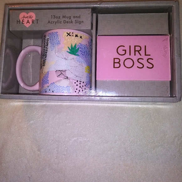 From the Heart Other - 13 oz Mug & Acrylic Desk Sign Set NIB